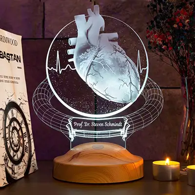 Heart Surgeon Personalized 3D Lamp